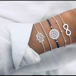 Multilayer Hamas Hand Infinity Bracelet